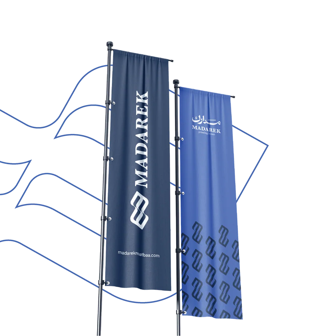 Flags Printed in Madarek Identity