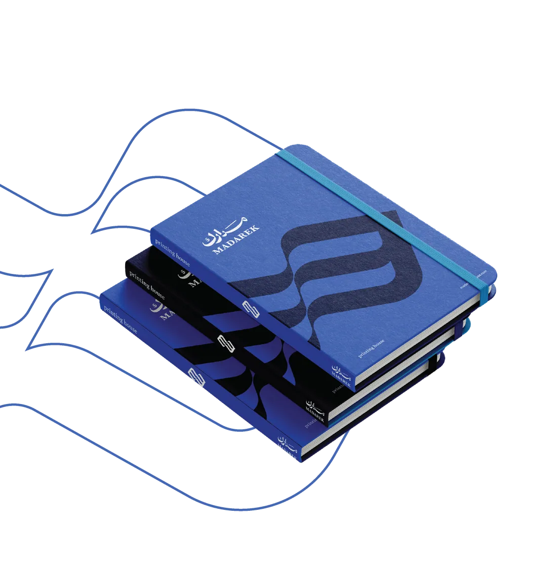 Notebooks Printed in Madarek Identity