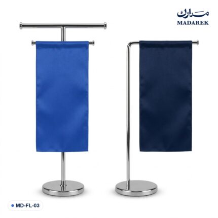 حامل علم مكتبي بذراع (شكل T و L)