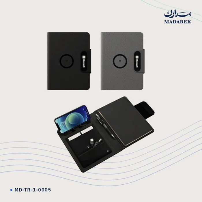 Business Organiser with Power Bank — 7000 mAh · A5