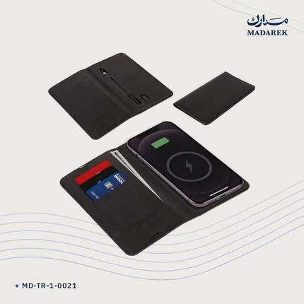 Wallet with Power Bank — Wireless Charging · 5000 mAh