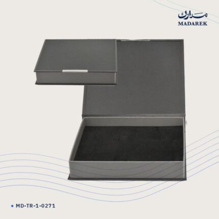 علبة هدايا — جلد حراري · 28.5×31.5×6 سم
