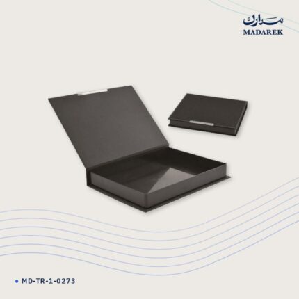 علبة هدايا — جلد حراري · 27.5×31.5×4 سم