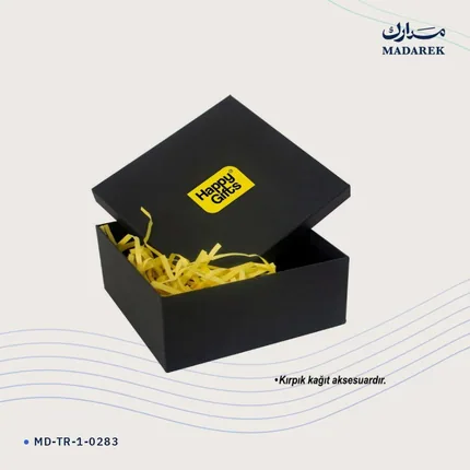 Gift Box — Wrapped Cardboard · 25×25×10 cm