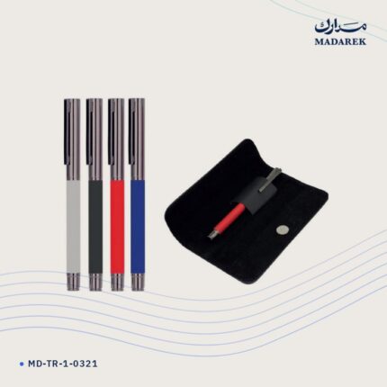 قلم رولر — ملمس مطاطي · مع جراب