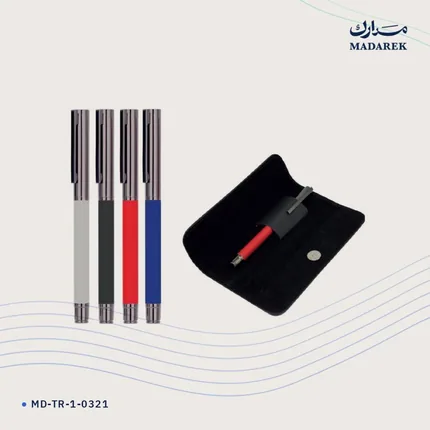 Rollerball Pen — Soft-Touch · With Pouch