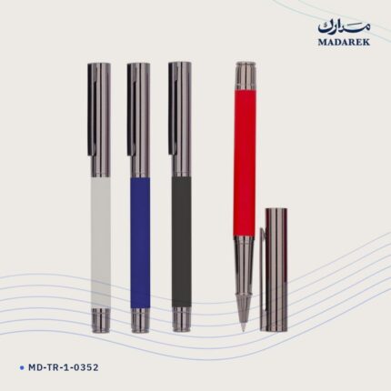 قلم رولر — معدن · ملمس مطاطي