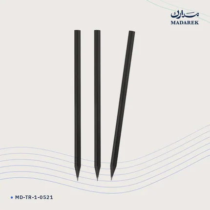 Pencil — Black · Round