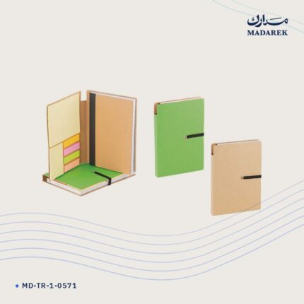 دفتر ملاحظات — معاد التدوير · رباط مطاطي