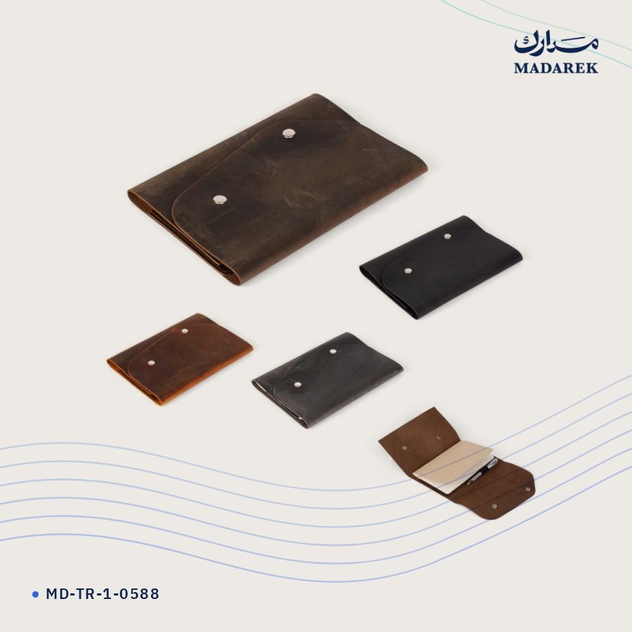 جراب دفتر جلد طبيعي