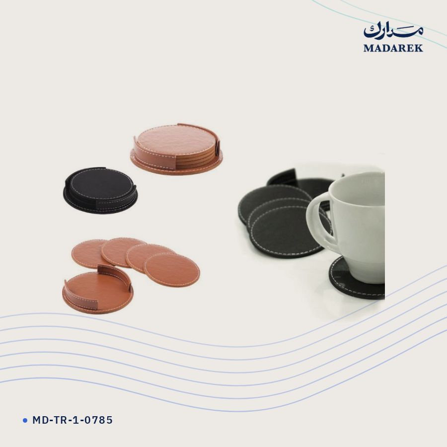 قاعدة كوب جلد صناعي