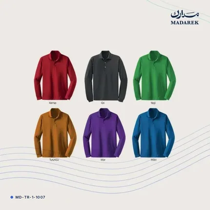 Long-Sleeve Polo Shirt with Your Logo