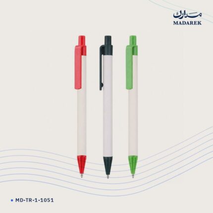 قلم حبر جاف — صديق للبيئة · أخضر