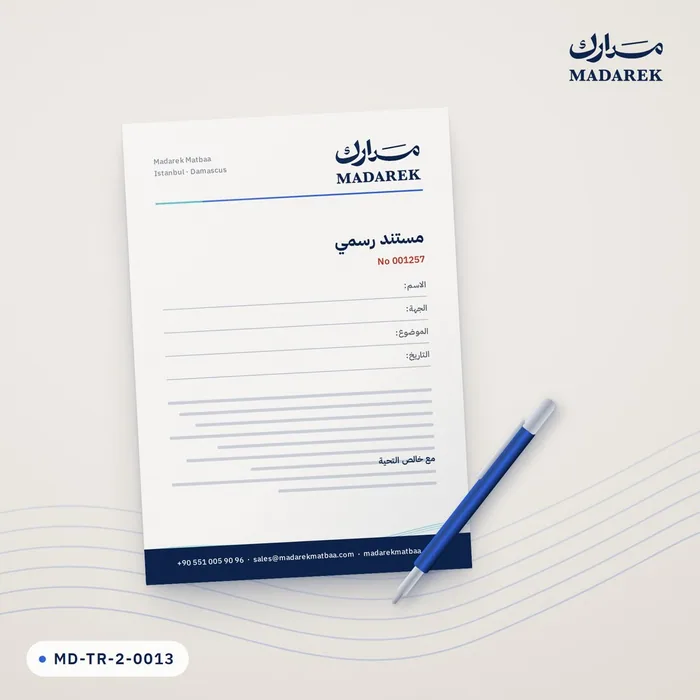 Official Document, Single Sheet — 20.5×29.5 cm · 80 gsm