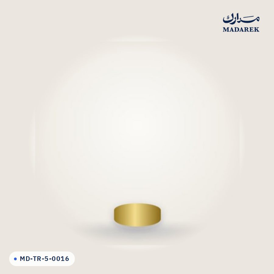 قاعدة علم مكتبي مطلية ذهبي