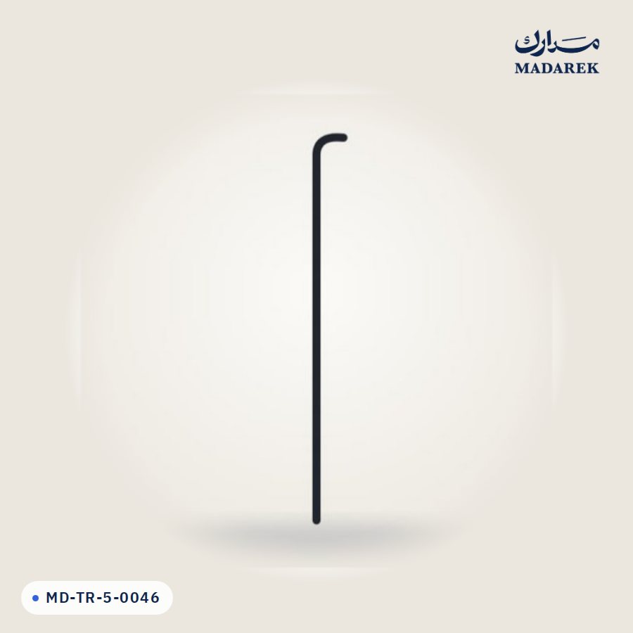 سارية شاطئية سوداء لعلم 75×300